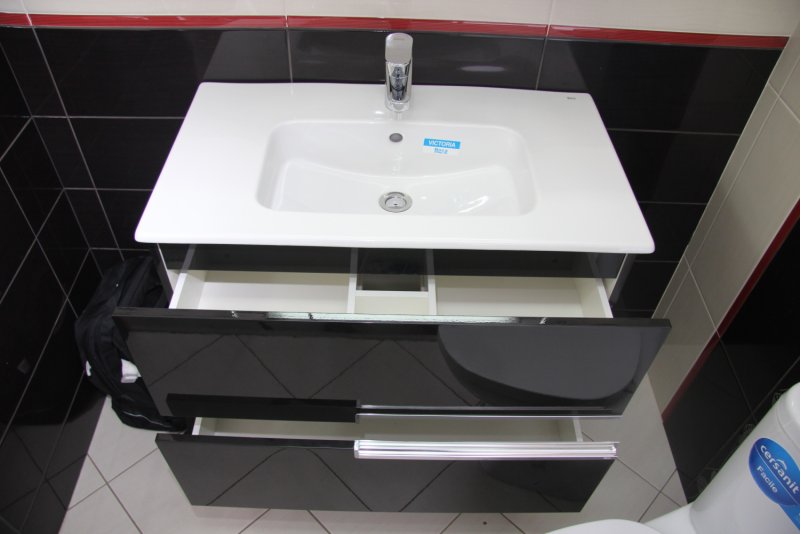 Тумба под раковину Roca Victoria Nord Black Edition 80