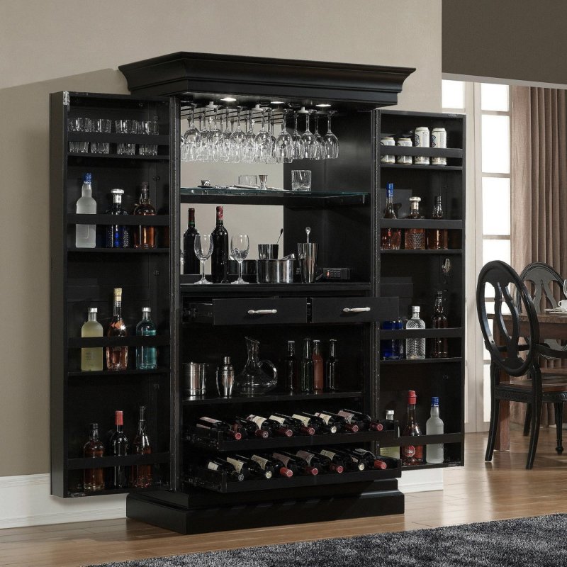 Versailles Mirrored Bar Cabinet винный шкаф