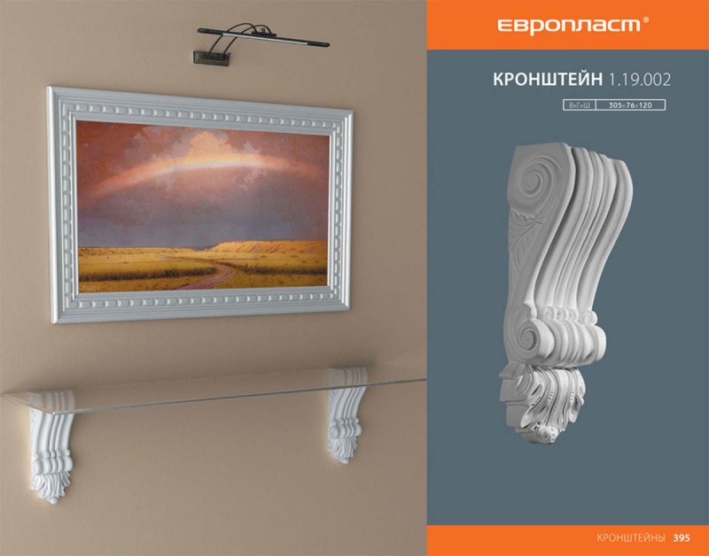 Кронштейн гипсовый декоративный