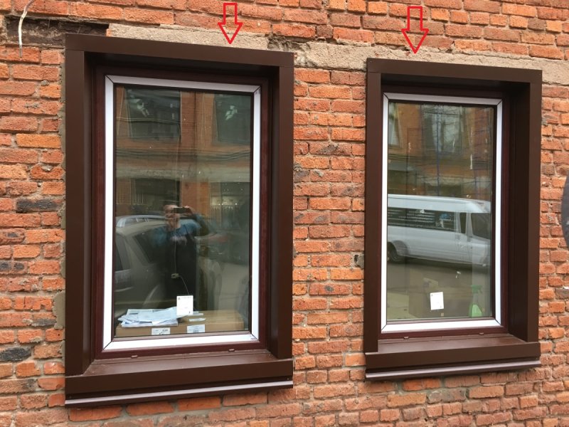 Окна пластиковые в доме снаружи