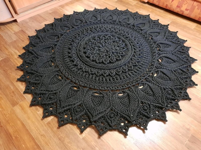 Ковер крючком Crochet Rug