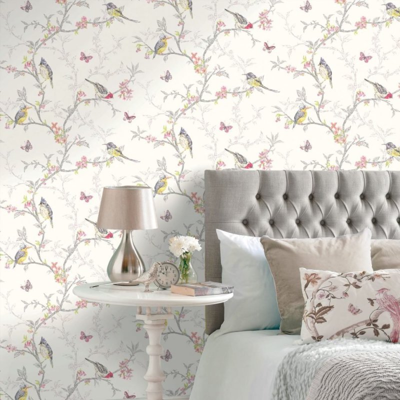 Обои Shabby Chic в интерьере