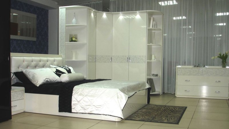 Шкаф угловой ikea белый глянец