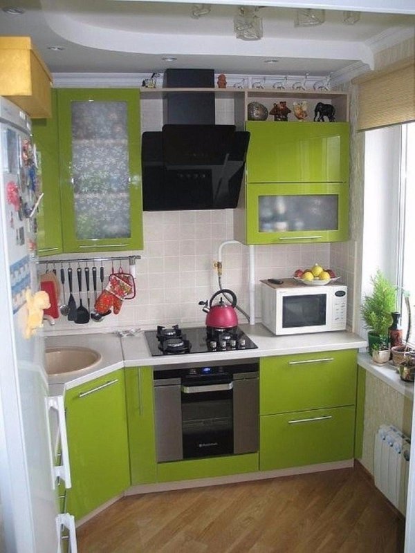 Кухня 6м2 угловая планировка