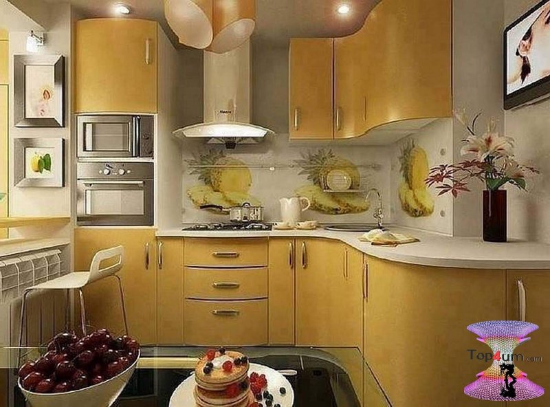 Интерьерные решения для маленькой кухни