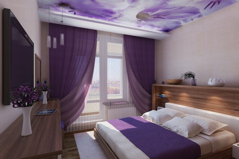 Спальня в лавандовом цвете