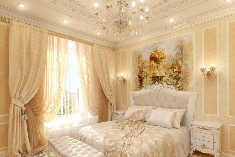 Классический интерьер спальни