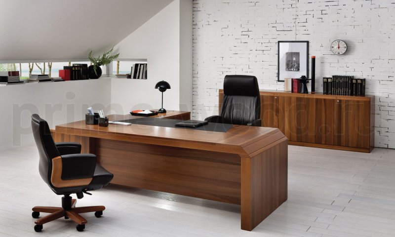 Мебель VP_Chicago n стол руководителя 190 темн. Дуб