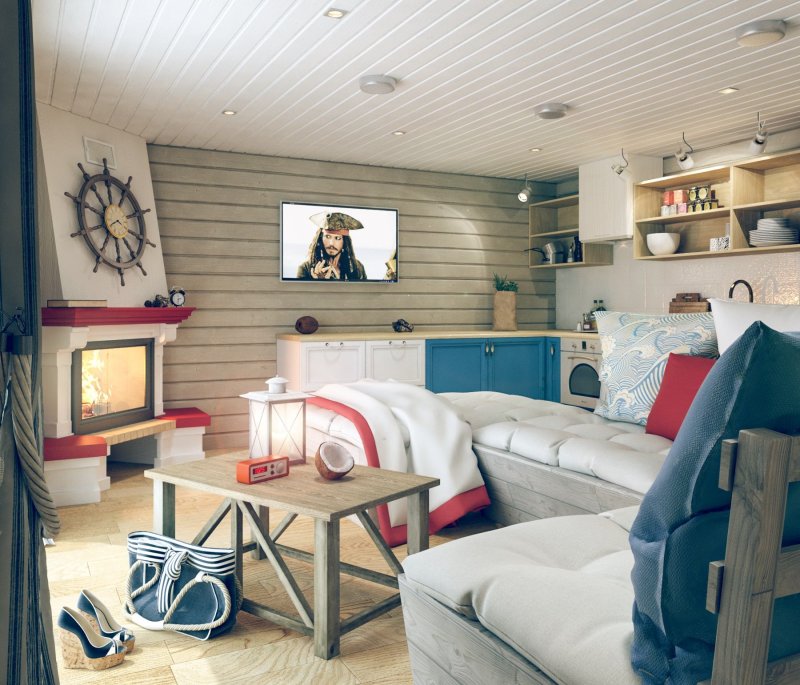 Coastal Style в интерьере