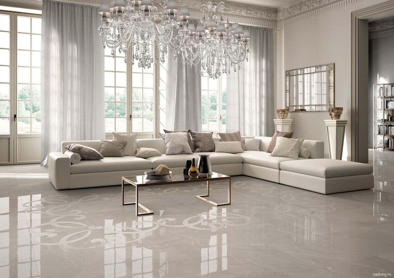 Itaca керамогранит Glossy crema Marfil 600*600