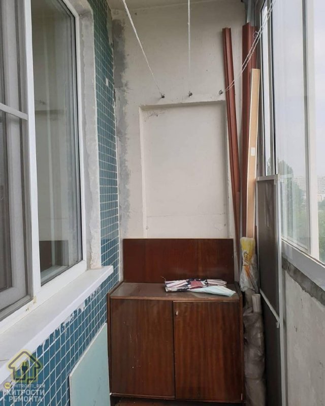 Старый балкон внутри