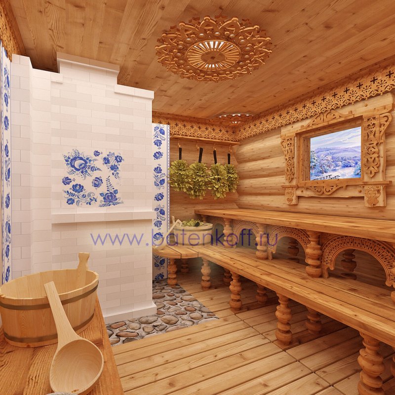 Интерьеры бань