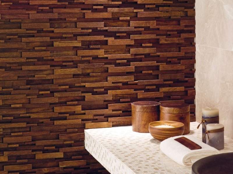 Деревянная мозаика Porcelanosa