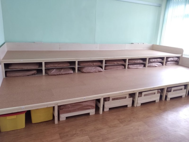 Кровати подиумы в детском саду