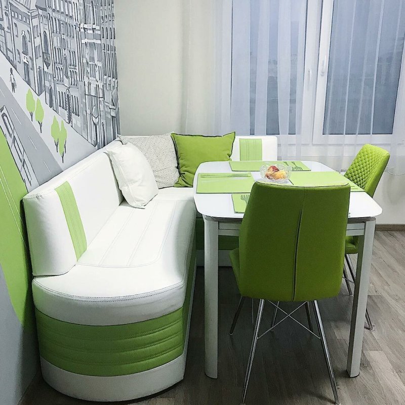 Интерьер кухни 14м2