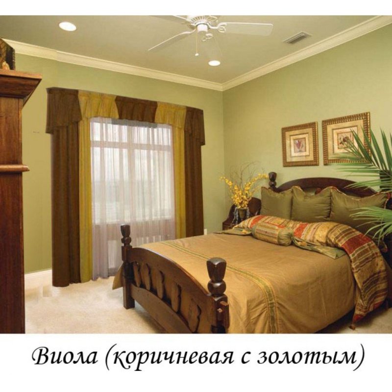 Гостиная в оливковых тонах