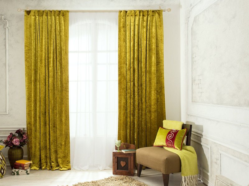 Штора бархат moss6284