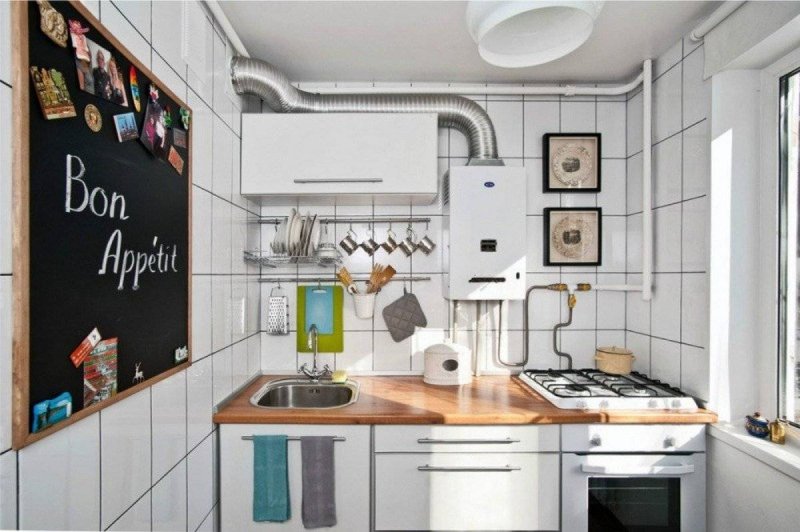 Мебель кухня 6кв с газовой колонкой