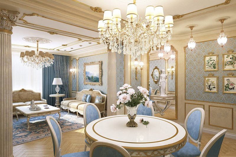 Классический интерьер гостиной