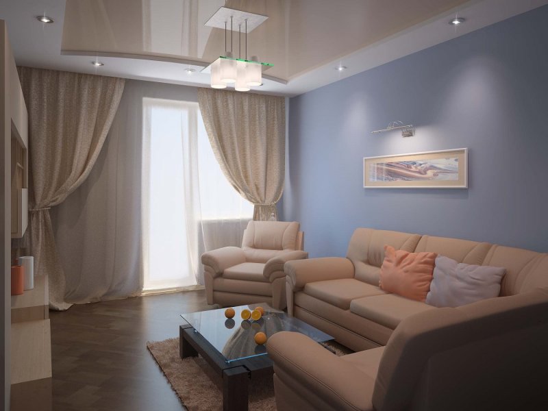 Интерьер гостиной 16 кв