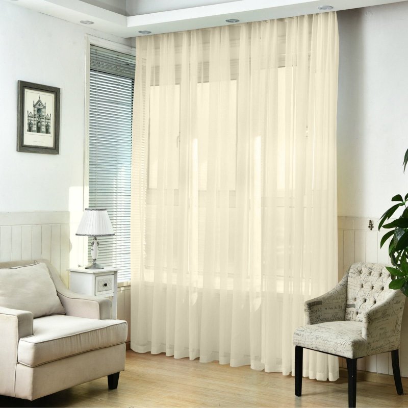 Тюль Tulle вуаль белая 600х270