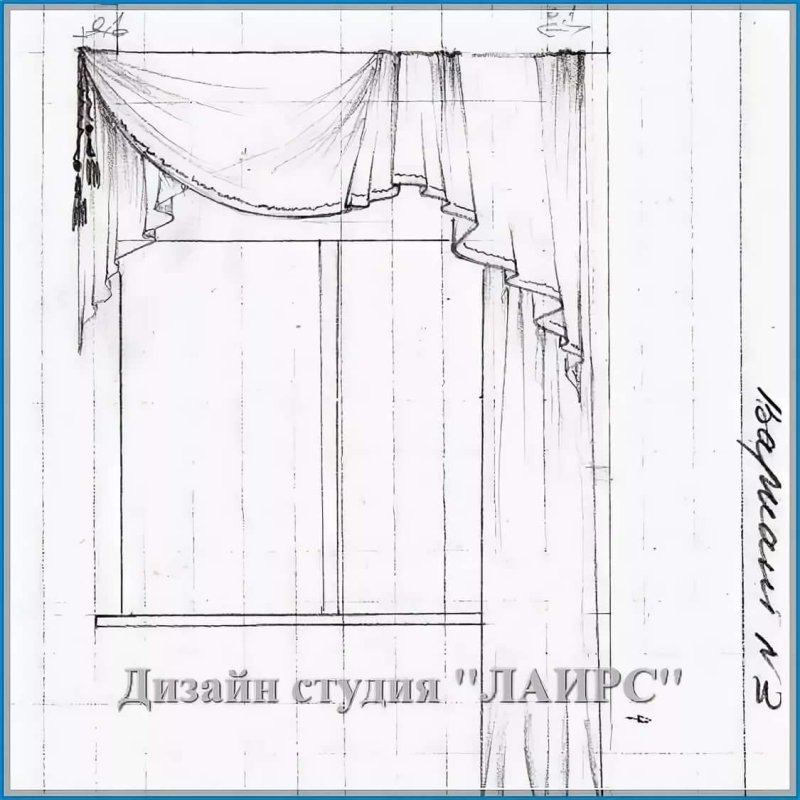 Эскизы штор