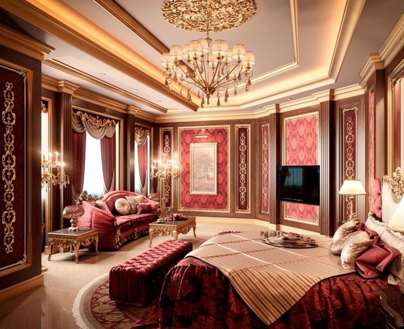 Luxury Mansion Interior спальни