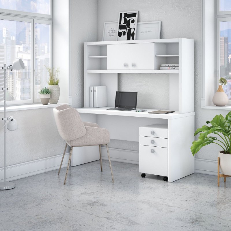 Стол компьютерный Homeoffice (белый, 1200х550х964 мм)