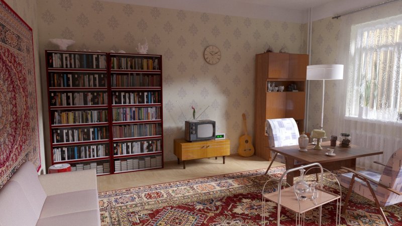Советский интерьер