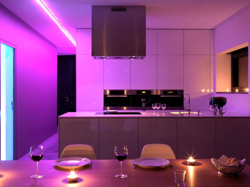 Led подсветка кухни