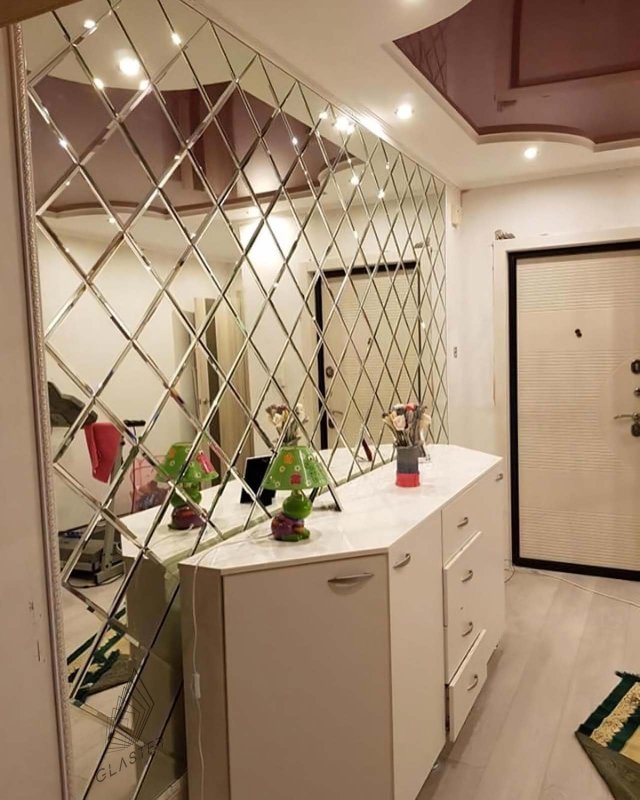 Плитка зеркальная фацет 30х30х4 (4шт)КМП