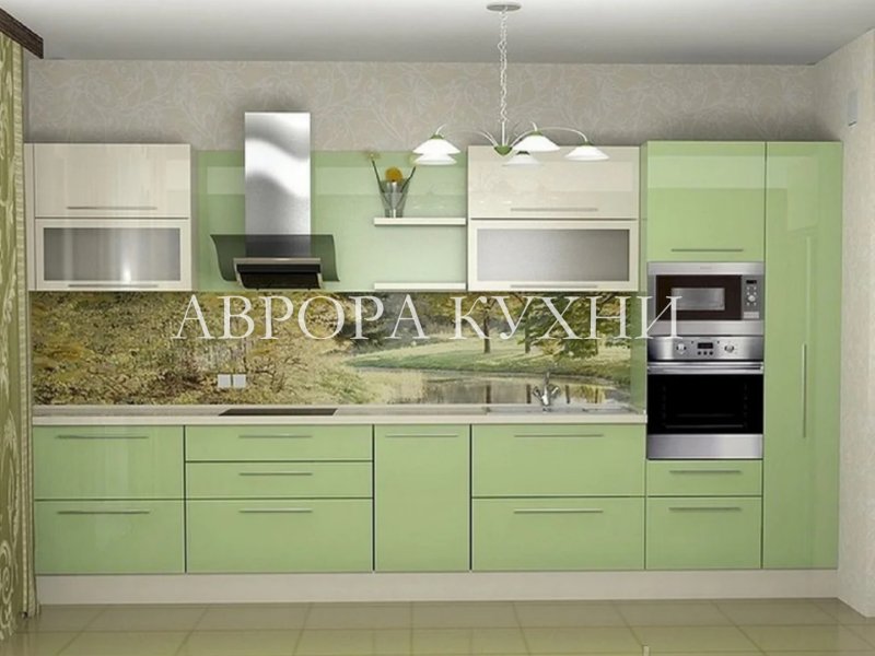 Кухня цвета хаки