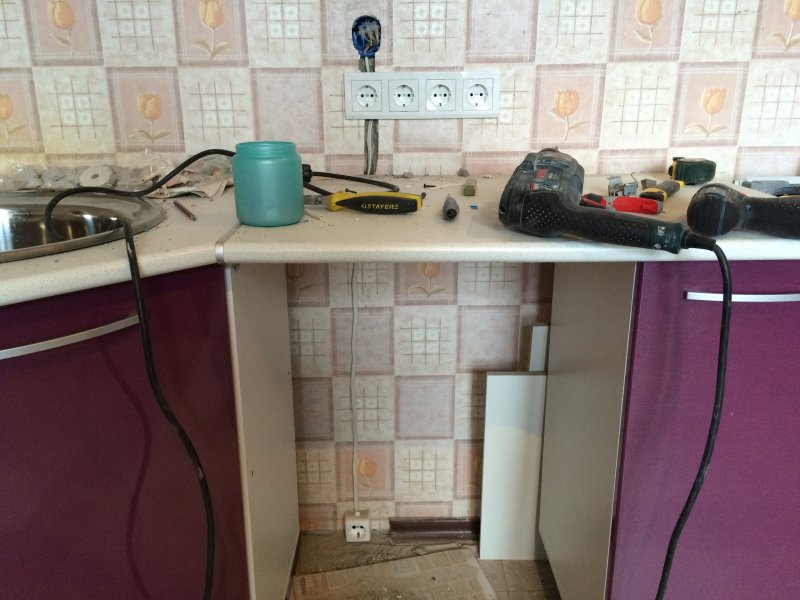 Розетки на кухне в хрущевке