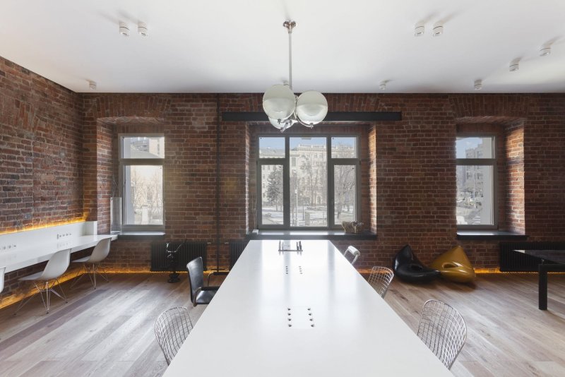 Loft Design Interior кирпич офис