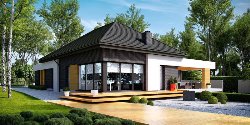 Бунгало 100 м2 проект