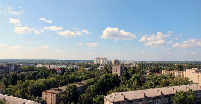Вид из окна на город