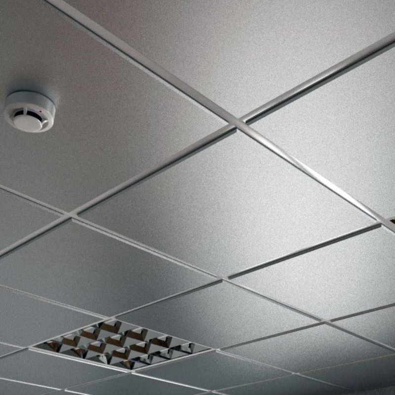 Потолок кассетный Cesal Profi Tegular k90 белый матовый 3306 595х595 мм