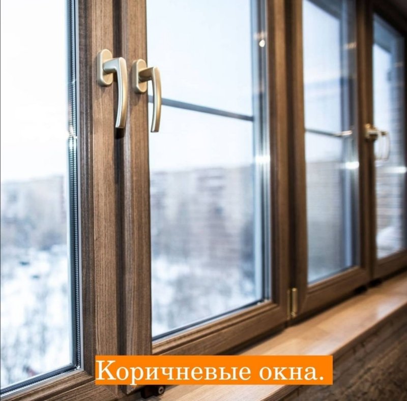 Ламинация окон Рехау