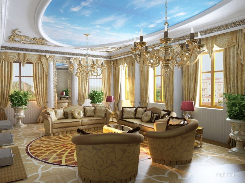 Шикарные гостиные