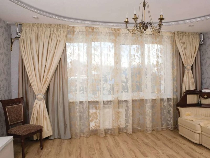 Тюли и занавески в зал