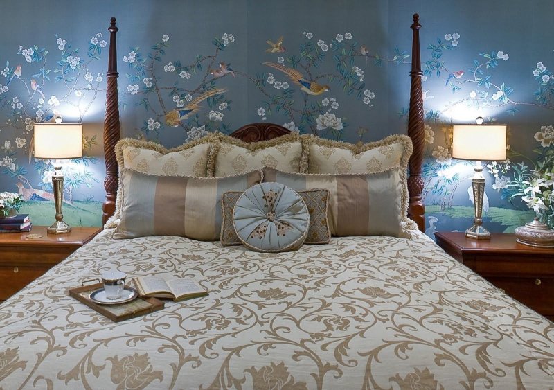 Обои Shabby Chic в интерьере