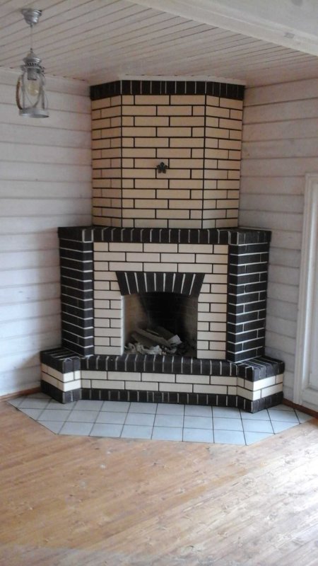 Красивые камины из кирпича