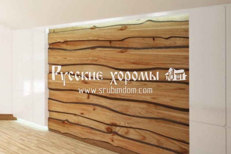 Баня обшитая горбылем