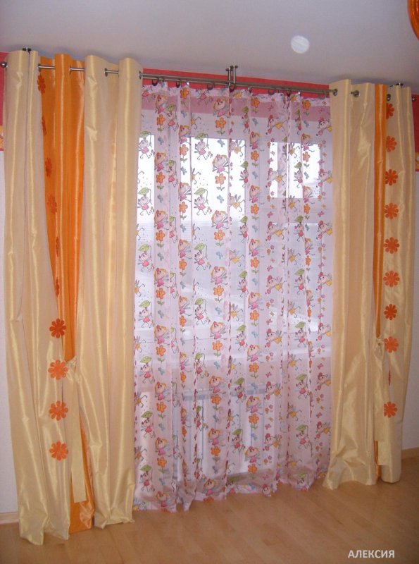 Комплект шторы и тюль "Луиза" 250*200 см, вуаль