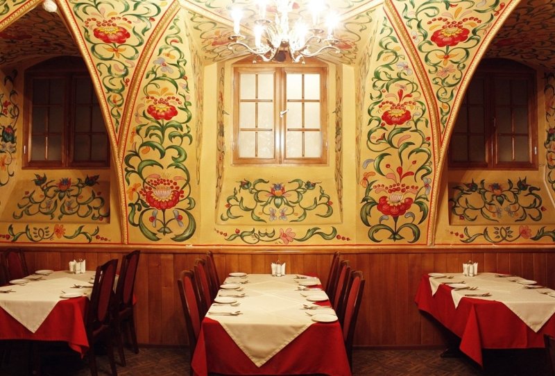 Кафе в русском стиле
