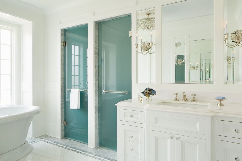 Frosted Glass in Bathroom
