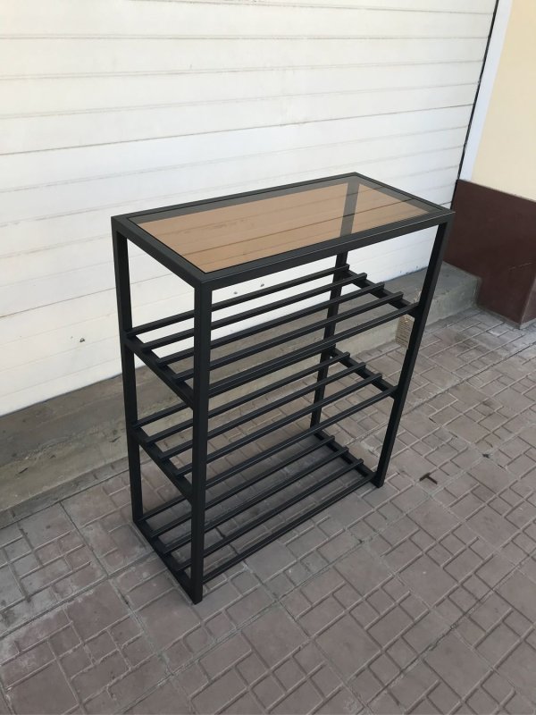 Обувница из профильной трубы