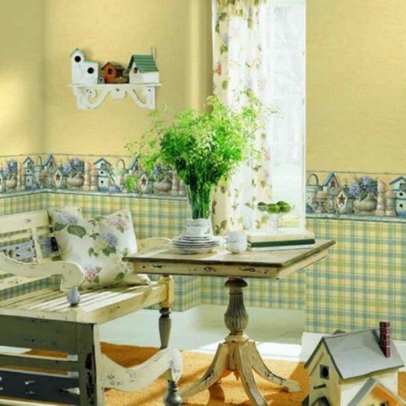 Клетка в интерьере кухни