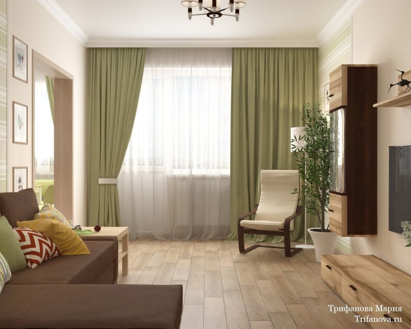 Kauffort / штора "Plain Lux-sh", 250х280см оранжевая