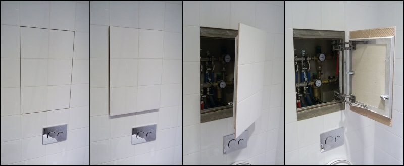 Люк ревизионный хромированный 20x60